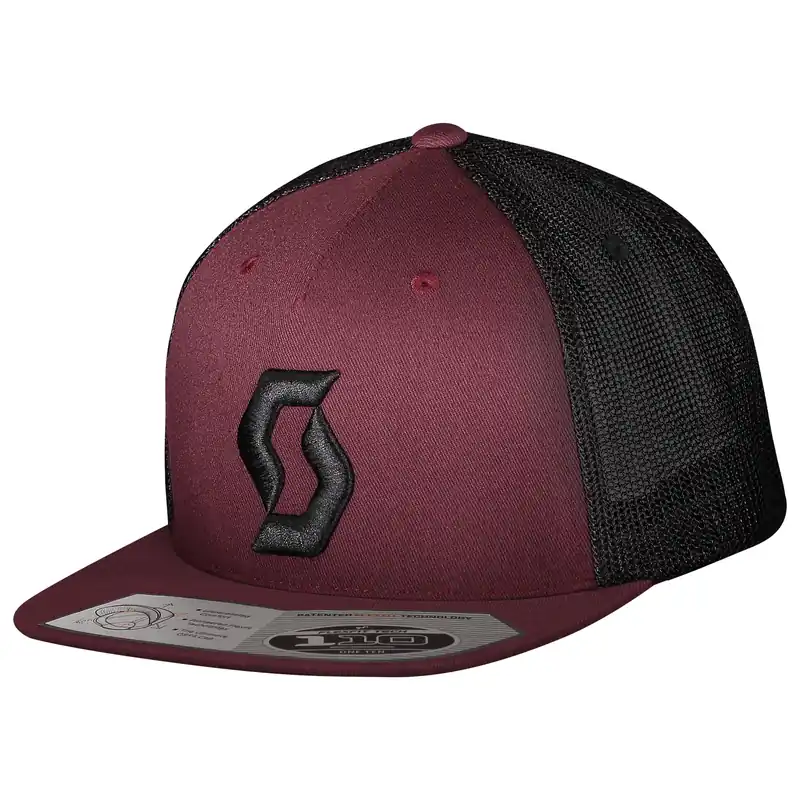 SCOTT Cap Camo (Tmavě červená) - Kšiltovka s rovným kšiltem Endorphin Republic Značkový