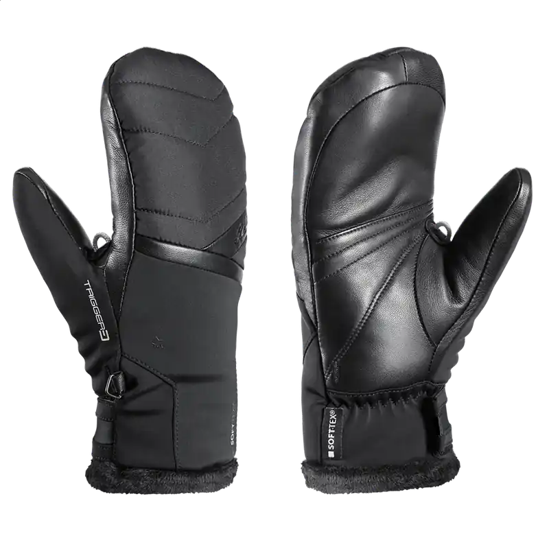 Zlevněný Leki Snowfox 3D Lady Mitt (Černá) - Dámské sjezdové rukavice Endorphin Republic