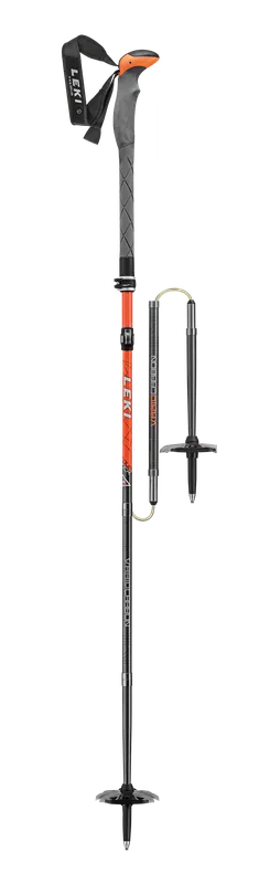 Ihned K Objednání Leki Tour Stick Vario Carbon (Oranžová) - Běžkařské hole Endorphin Republic
