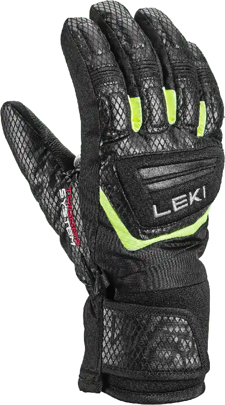 Značkový Leki WCR Team 3D Junior (Černá) - Dětské lyžařské rukavice Endorphin Republic