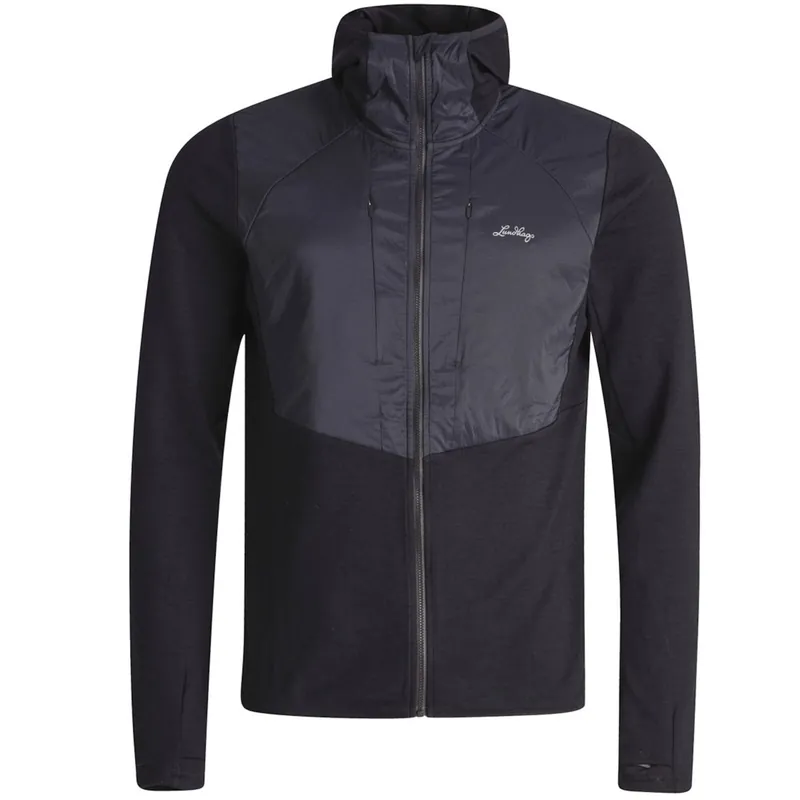 Lundhags Padje Merino Block Hoodie (Černá) - Pánská hybridní mikina Endorphin Republic Tovární Cena