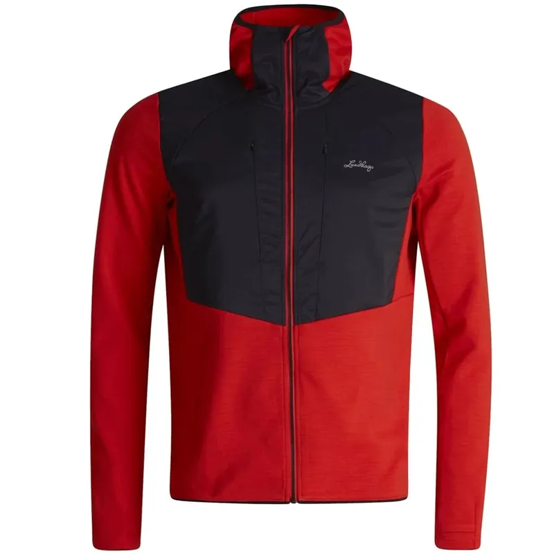 Kup Teď Lundhags Padje Merino Block Hoodie (Červená) - Pánská hybridní mikina Endorphin Republic