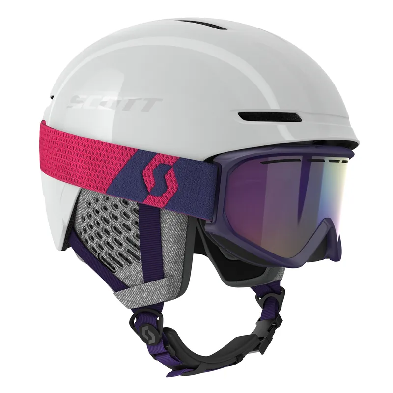 Výhodná Nabídka SCOTT Helmet Track + Goggle Fact (Bílá) - Lyžařská sada přilba + brýle Endorphin Republic