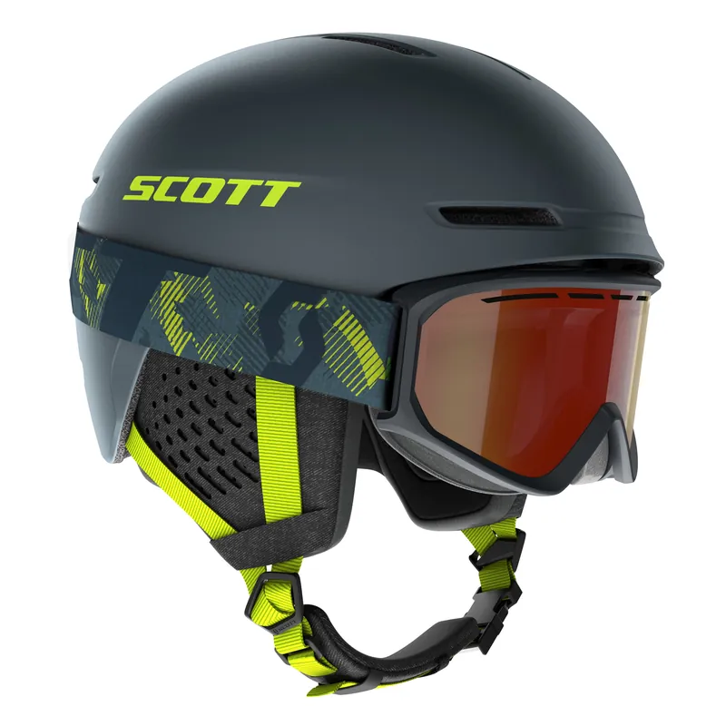 SCOTT Helmet Track + Goggle Fact (Zelená) - Lyžařská sada přilba + brýle Endorphin Republic Nová Kolekce