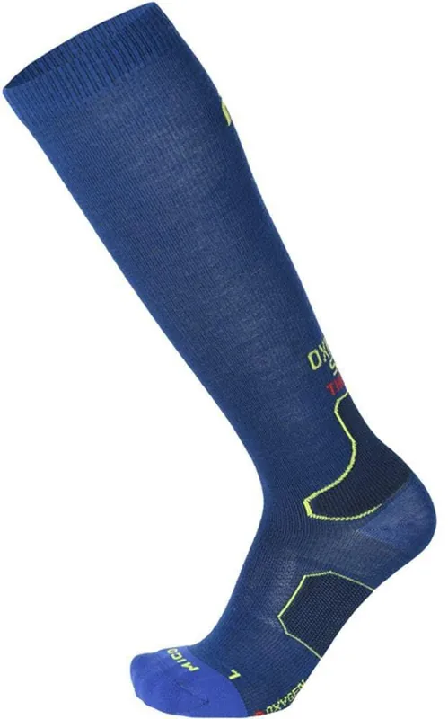 Bezpečná Platba MICO LIGHT OXI-JET COMPRESSION MERINO (Modrá) - LYŽAŘSKÉ PODKOLENKY Endorphin Republic