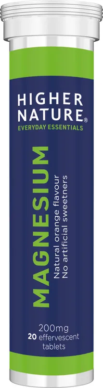 Autentický HIGHER NATURE Magnesium Effervescent - Vitamíny hořčík Endorphin Republic