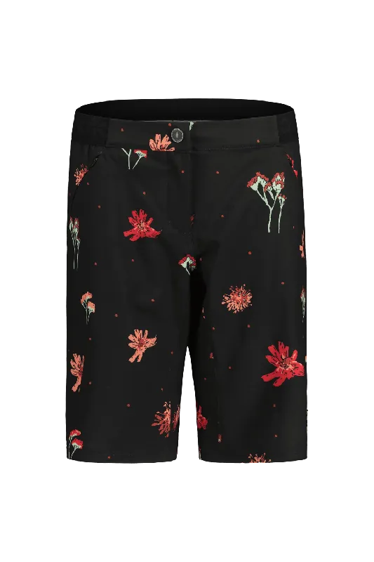 Must-Have Maloja AnemonaPrintedM. (Černá) - Dámské cyklistické kraťasy Endorphin Republic
