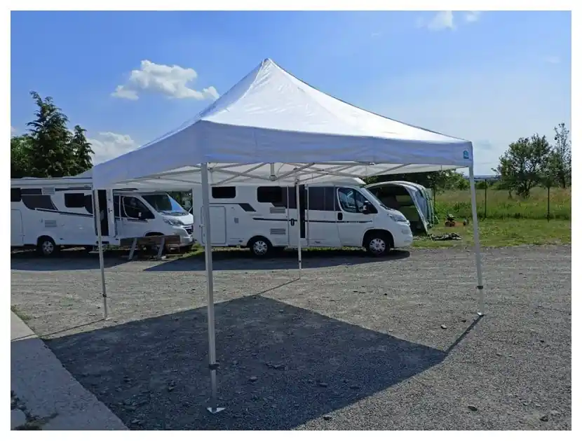 Odeslání Ihned PŮJČOVNA - Nůžkový stan (přístřešek) 4 x 4 metru, hliníková konstrukce