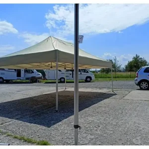 Speciální Cena PŮJČOVNA - Nůžkový stan (přístřešek) 3 x 4,5 metru, ocelová konstrukce