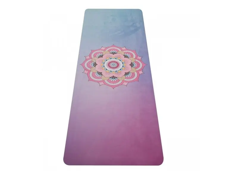 YATE Yoga Mat přírodní guma - vzor Z modrá/růžová Horká Nabídka