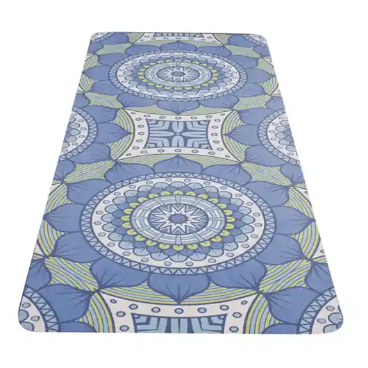 YATE YOGA MAT přírodní guma - vzor B modrozelená Oblíbený
