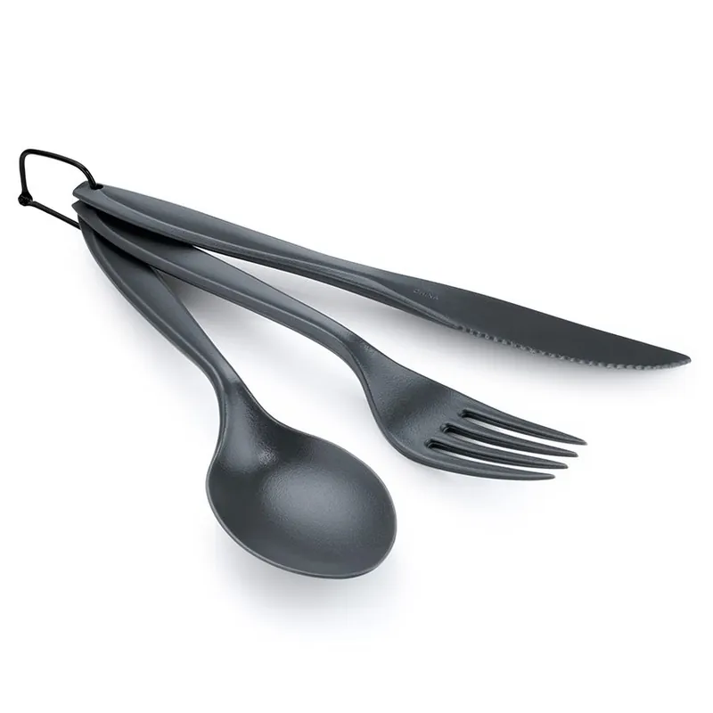 Must-Have GSI Outdoors Ring Cutlery Set grey