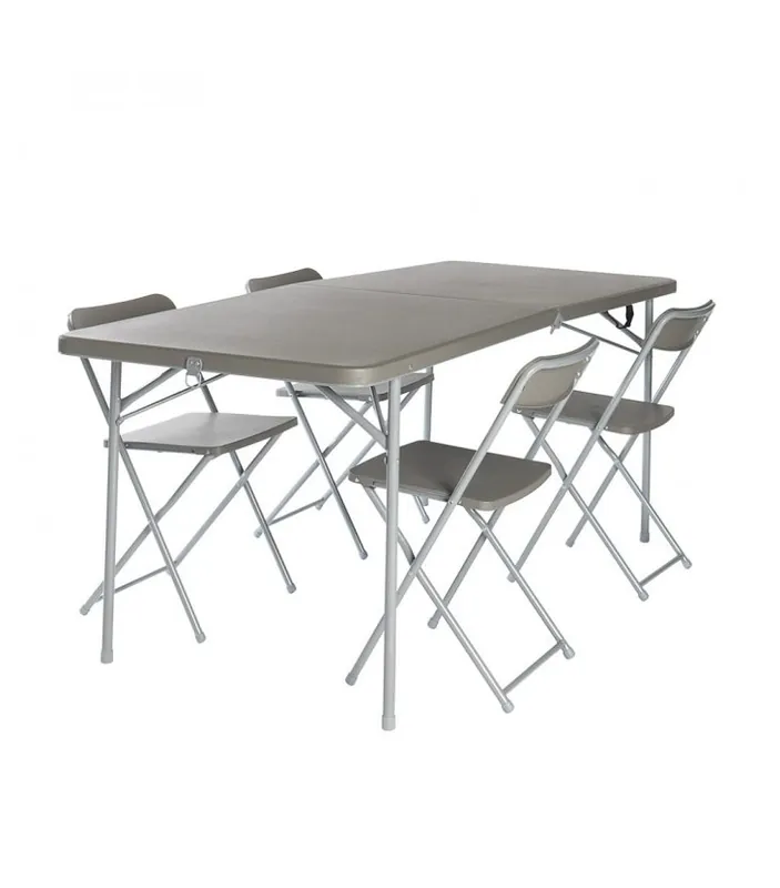 Nakupujte Hned Vango ORCHARD XL 182 TABLE AND CHAIR SET grey