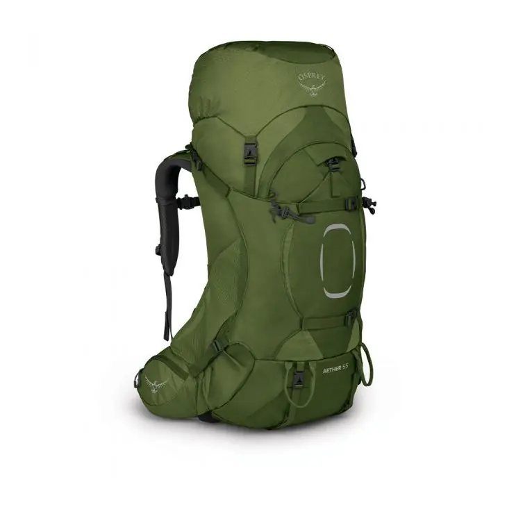 Cenový Hit OSPREY AETHER 55 II garlic mustard green S/M