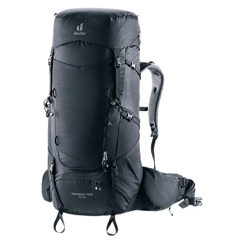 Deuter Aircontact Core 60+10 black Akční Nabídka