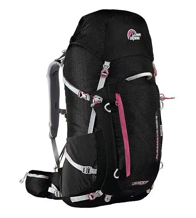 Víkendová Akce Lowe Alpine Axiom Alpamayo ND 55 75 black/fuchsia