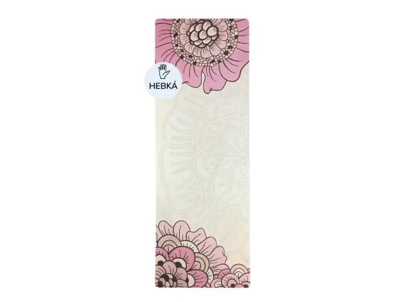 YATE Yoga Mat přírodní guma - vzor F béžová Cenová Bomba