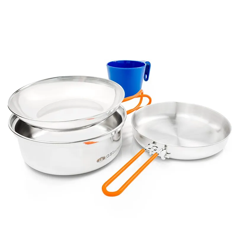 Tovární Cena GSI Outdoors Glacier Stainless 1 Person Mess Kit