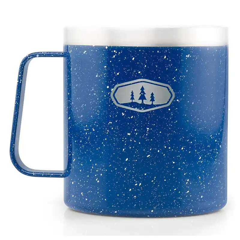 GSI Outdoors Glacier Stainless Camp Cup blue speckle Kup Teď