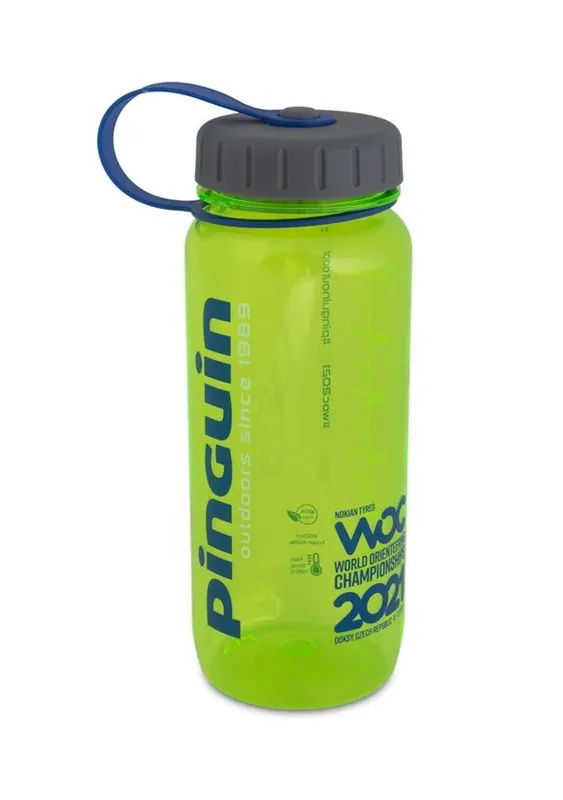 Značkový Pinguin Tritan Slim Bottle 0,65L green