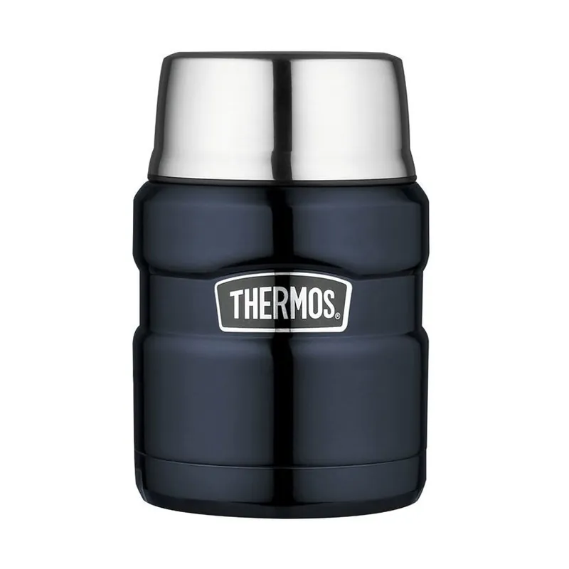 Thermos Style 470 ml se skládací lžící a šálkem tmavě modrá Rychlé Dodání