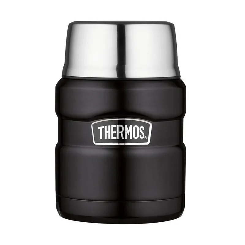 Thermos Style 470 ml se skládací lžící a šálkem matně černá Expresní Doručení