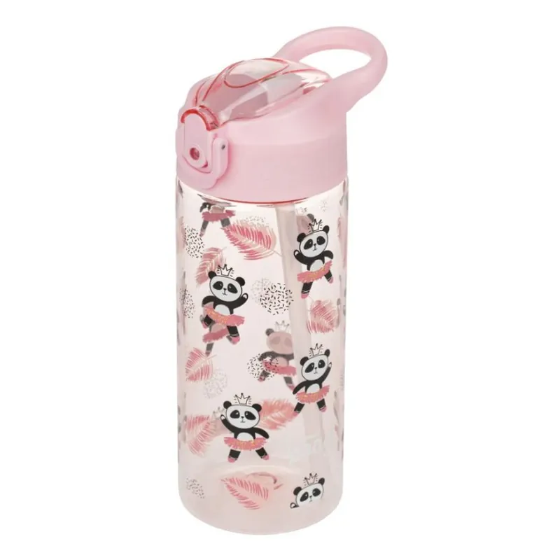 Jen Po Omezenou Doba Baagl Tritanová láhev na pití s brčkem Panda 500 ml