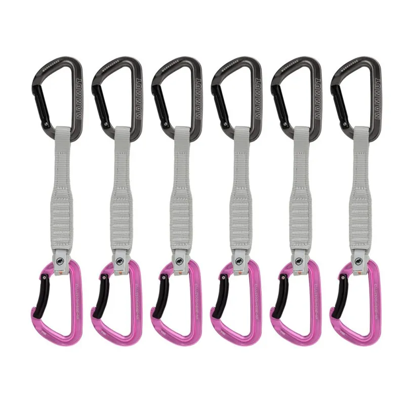 Novinka Mammut Workhorse Keylock 17 cm 6-Pack Quickdraws grey-pink