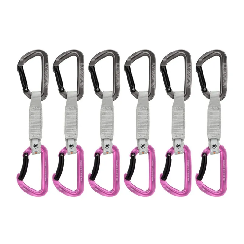 Cenový Hit Mammut Workhorse Keylock 12 cm 6-Pack Quickdraws grey-pink