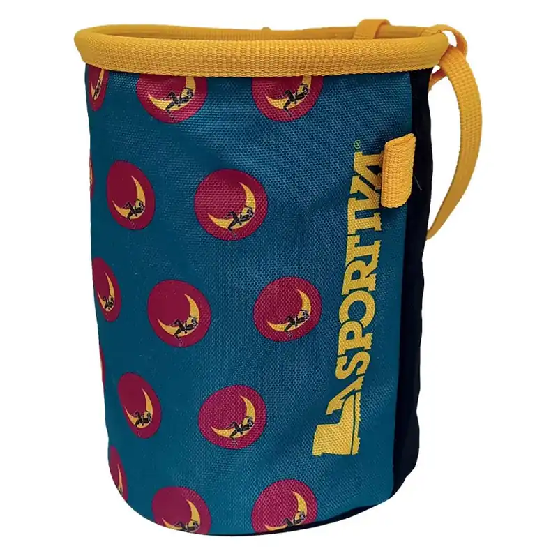 Sleva La Sportiva Climbing On The Moon Chalk Bag turchese/giallo