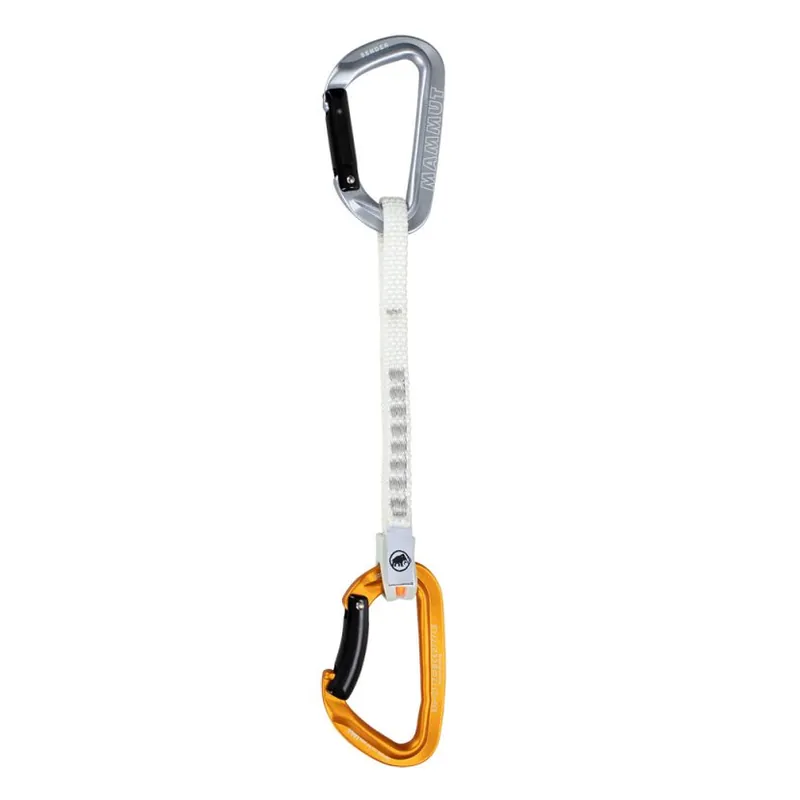 Značkový Mammut Sender Keylock 17 cm Quickdraw light grey-gold 33272