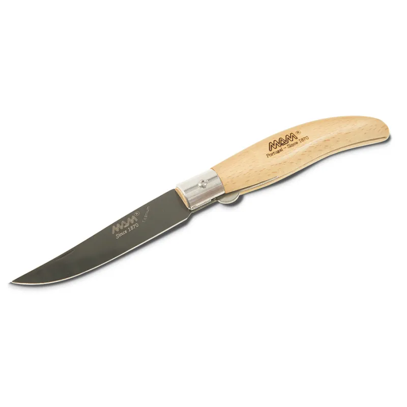 YATE MAM Ibérica 2018 Black Titanium Zavírací nůž s pojistkou - buk, 9 cm Finální Výprodej