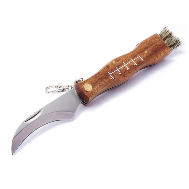 Hit Sezóny YATE MAM 2591 Zavírací houbařský nůž s pouzdrem - buk, 7,5 cm