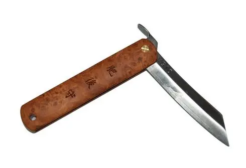 Nízká Cena Japonský zavírací nůž Higonokami PADDOCK z oceli VG10 - 72 mm, dřevěná rukojeť