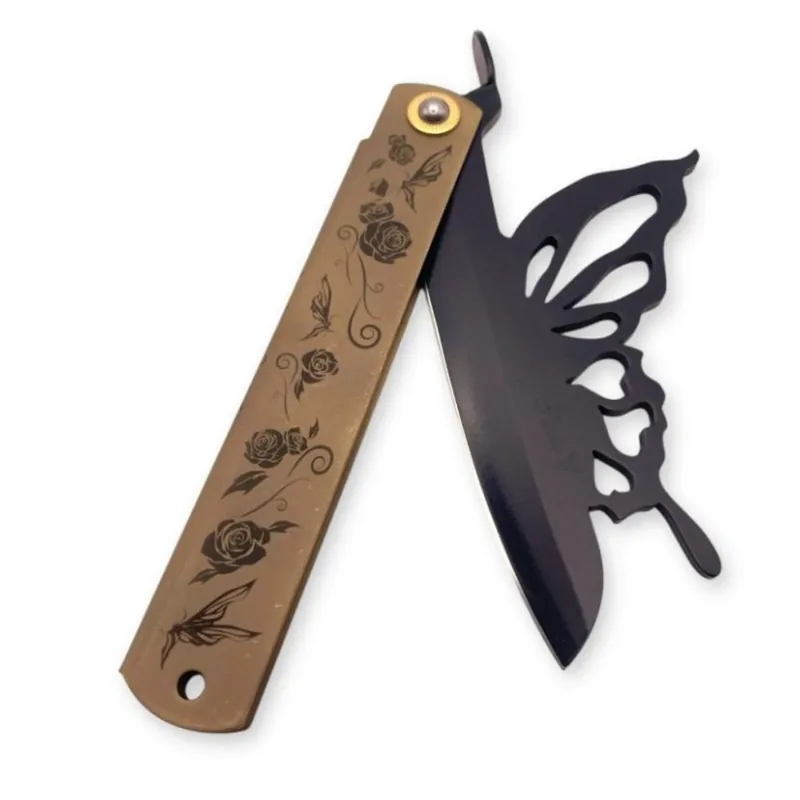 Akční Nabídka Japonský zavírací nůž Higonokami PAPILIO BUTTERFLY z modré oceli Warikomi - 120 mm, BR/BL