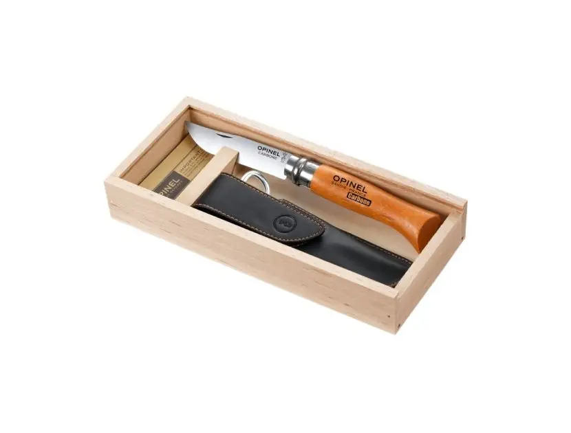 OPINEL VR N°08 Carbon, dárkové balení s pouzdrem Víkendová Akce
