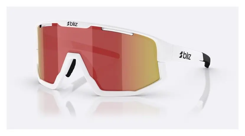 Bliz Fusion matt white/smoke red Levný