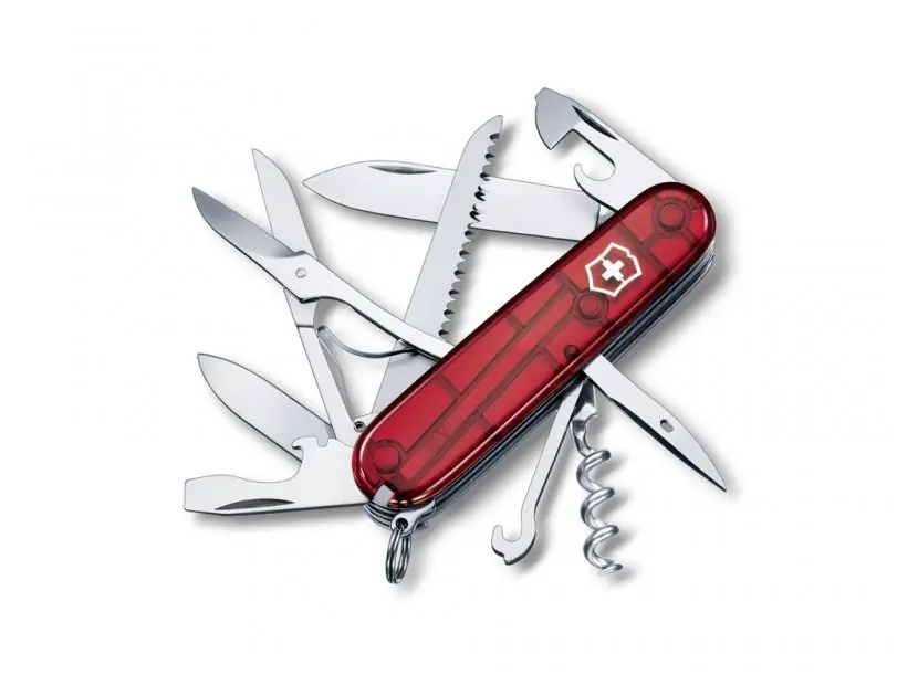 Horká Nabídka Victorinox Huntsman červená transparentní