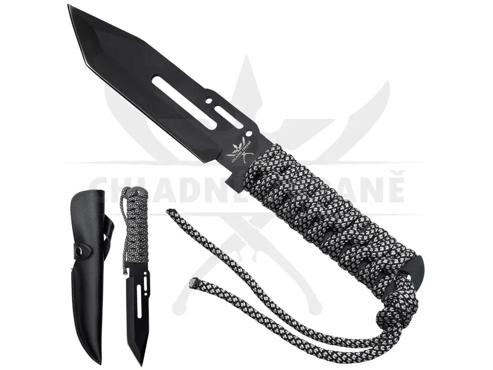 Akční Nabídka Army nůž na přežití "BUSHCRAFT MARINE" s pouzdrem (I VRHACÍ!)