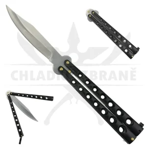 Akční Cena Balisong "BLACK HAWK" ostrý