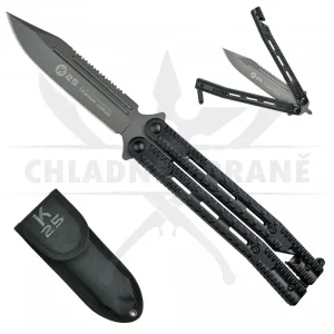 Balisong "BLACK TALON RESCUE" s kubotanem a řezačem pásů Jen Po Omezenou Doba