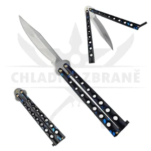 Balisong "BLUE DROP" ostrý Nejlepší Volba
