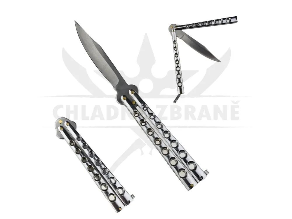 Aktuální Balisong "SILVER FLIP" stříbrný