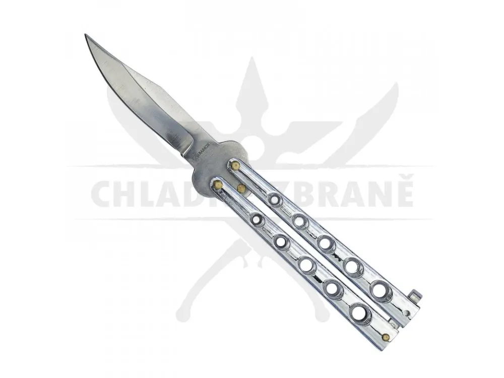 Cenový Hit Balisong "SILVER SABRE" stříbrný
