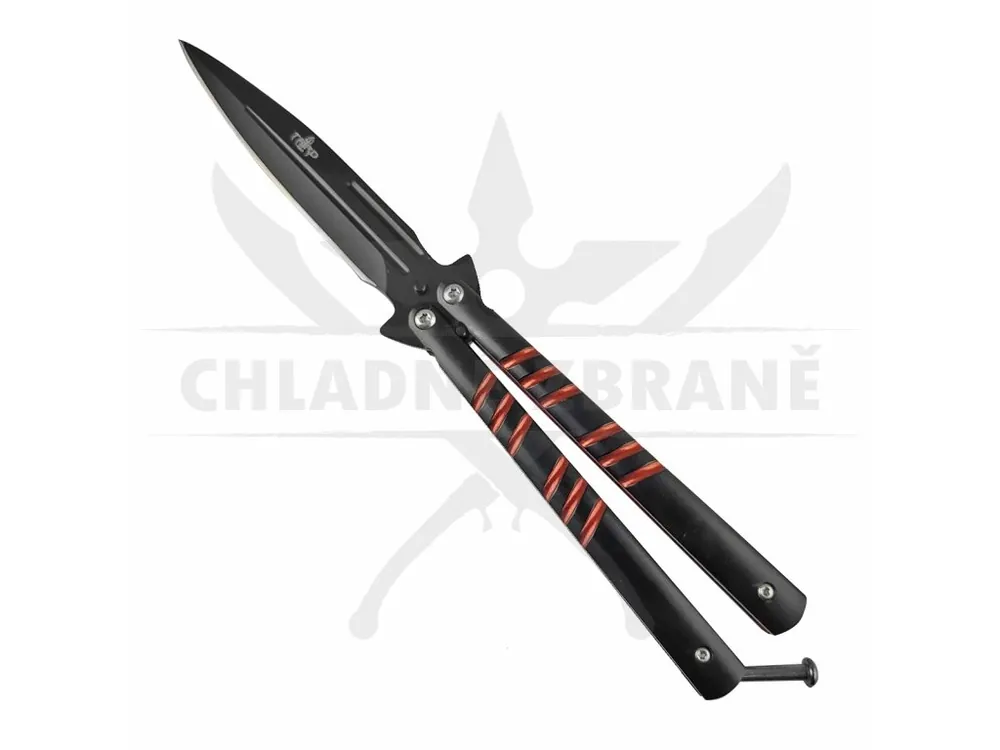 Nová Kolekce Balisong/motýlek "LINE OF RED COLOR"