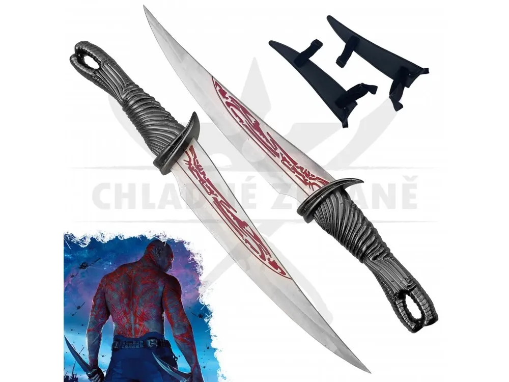 Celokovové dýky "DRAX THE DESTROYER‘S KNIVES" - Marvel Oblíbený