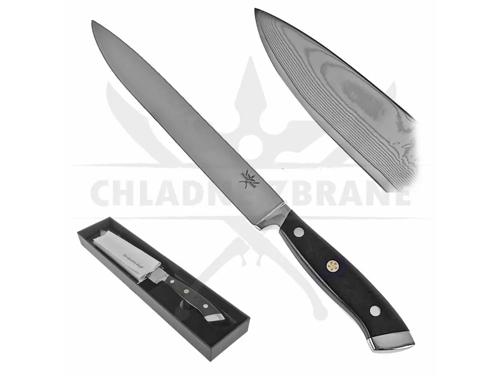 Damaškový plátkovací nůž "SLICER" NEREZOVÝ Časově Omezené