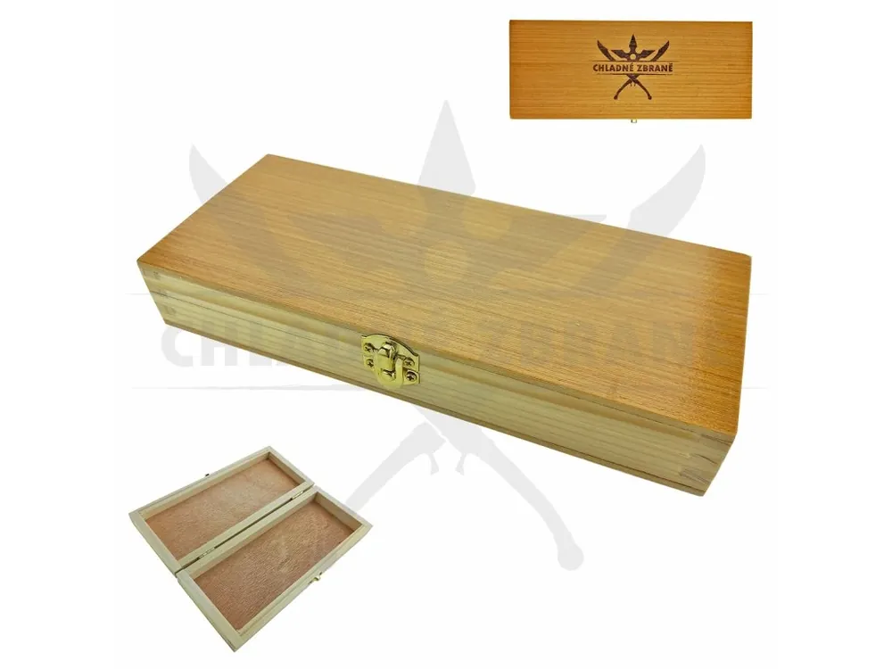 Tovární Cena Dřevěná krabička na zavírací nůž "WOODEN GIFT" s možností gravírování