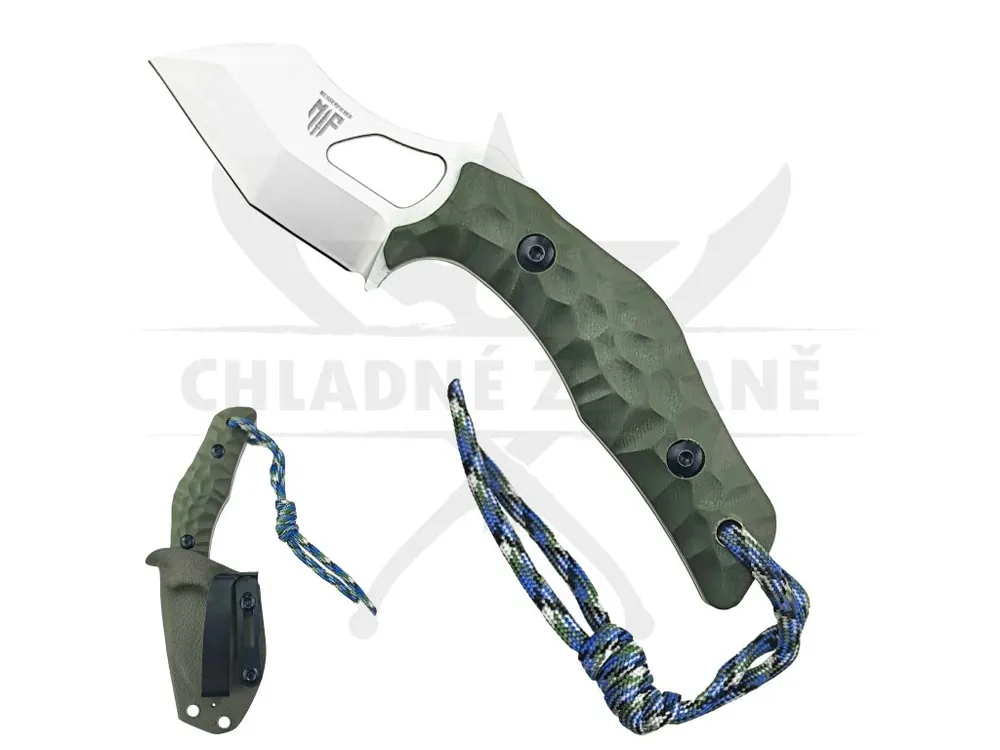 Speciální Cena EDC univerzální nůž "TREX OLIVE" s kydexovým pouzdrem
