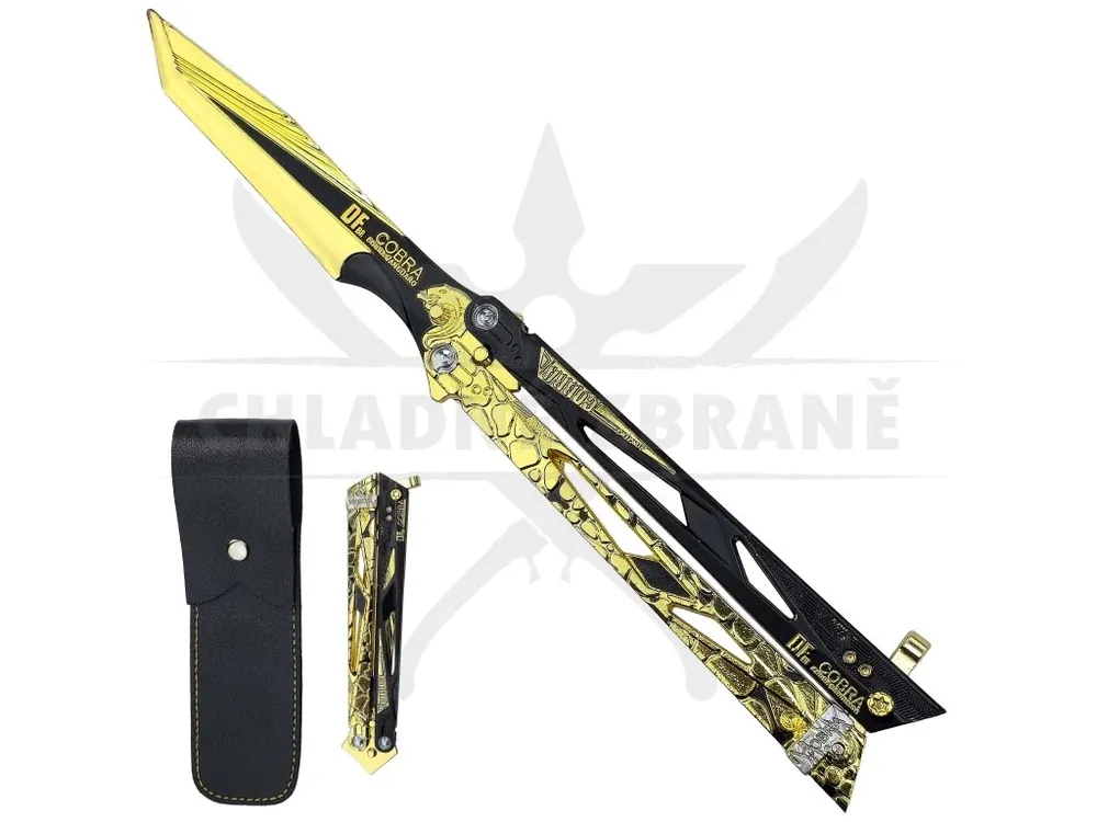 Fantasy balisong "COBRA VANGUARD" s pouzdrem - Delta Force Novinka